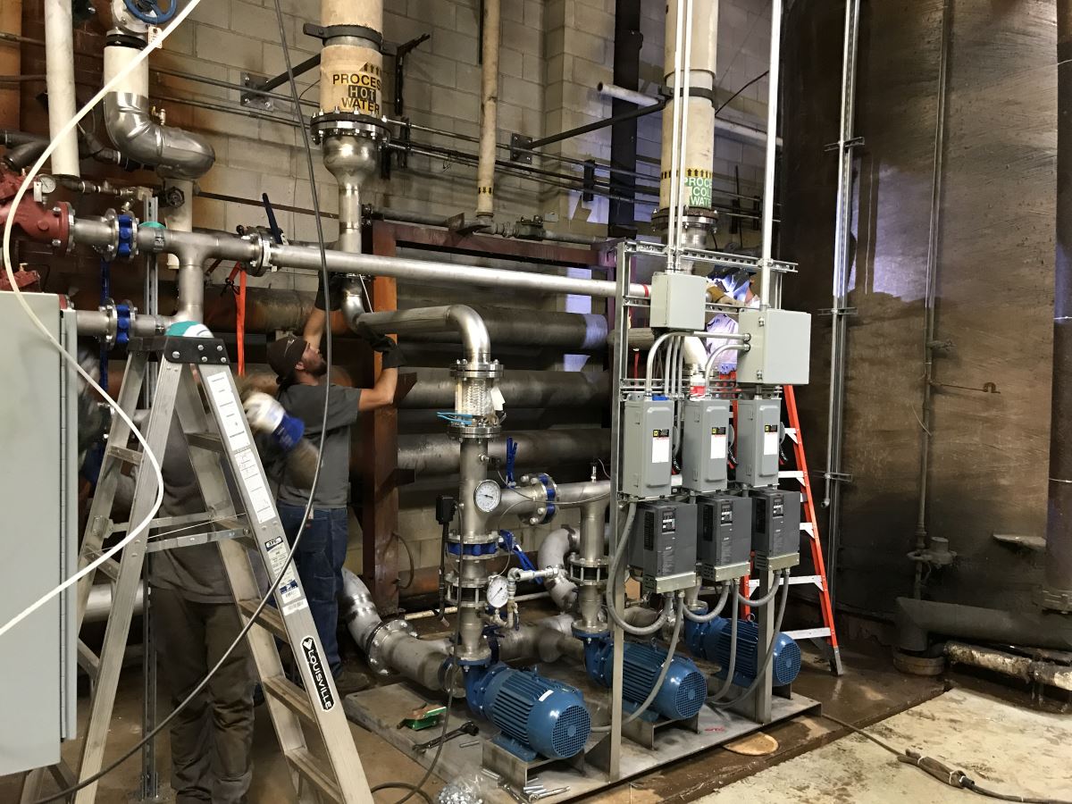 New Stainless Pump Station Install